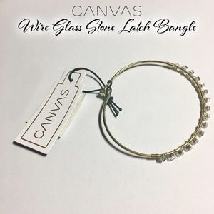 CANVAS Bracelet~Wire Glass Latch